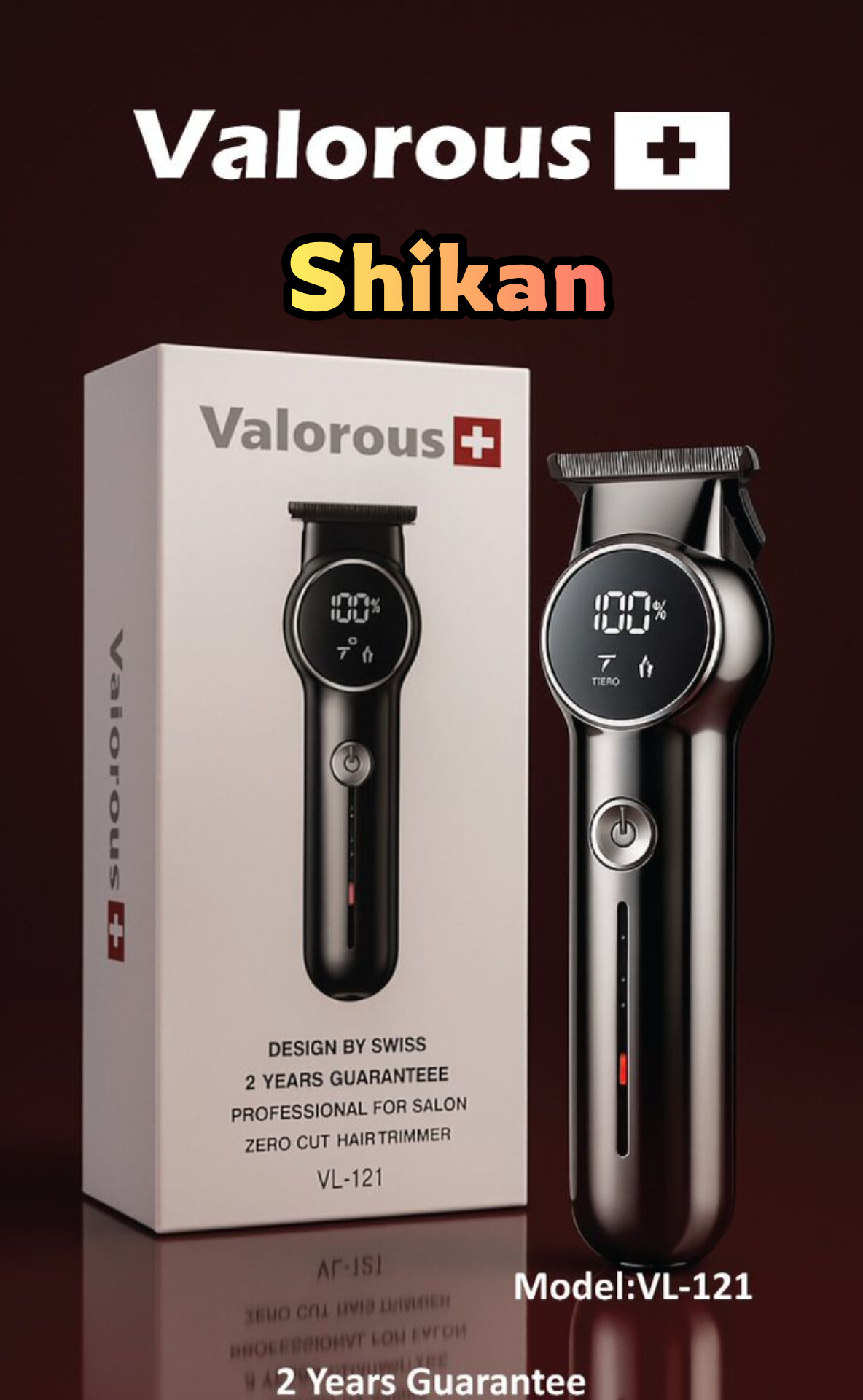 خط زن و ریش تراش حرفه یی دیجیتال VL 121